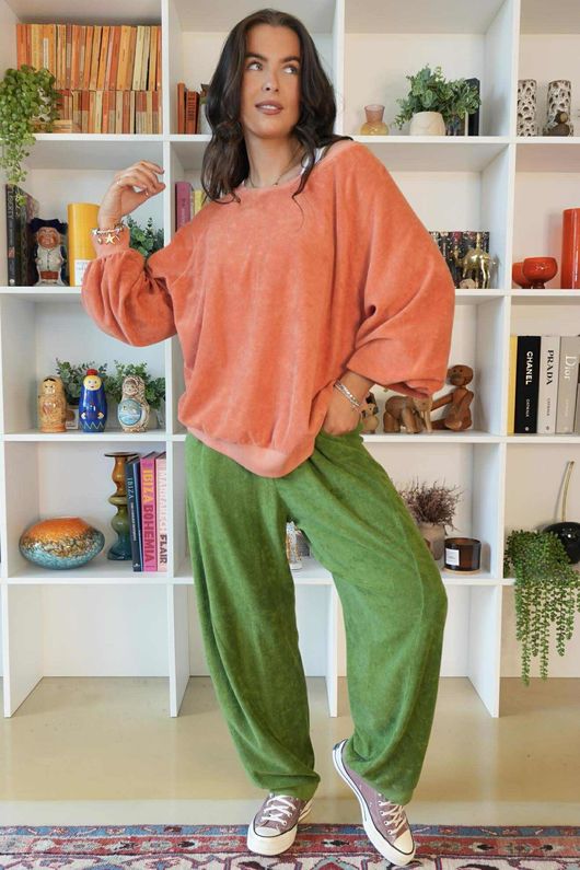 Terry B Classic Sweatshirt Apricot Sorbet